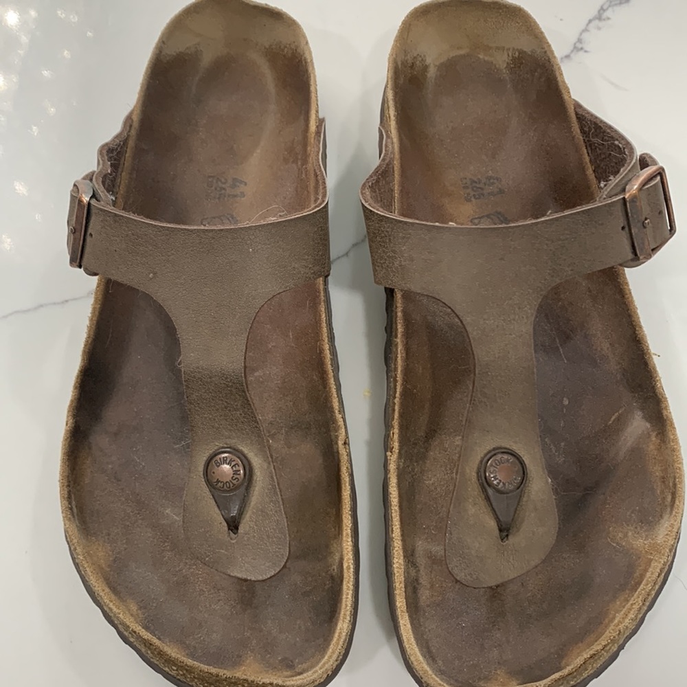 Birkenstock The Gizeh Brown Modern Thong. Size 41 - Picture 3 of 14